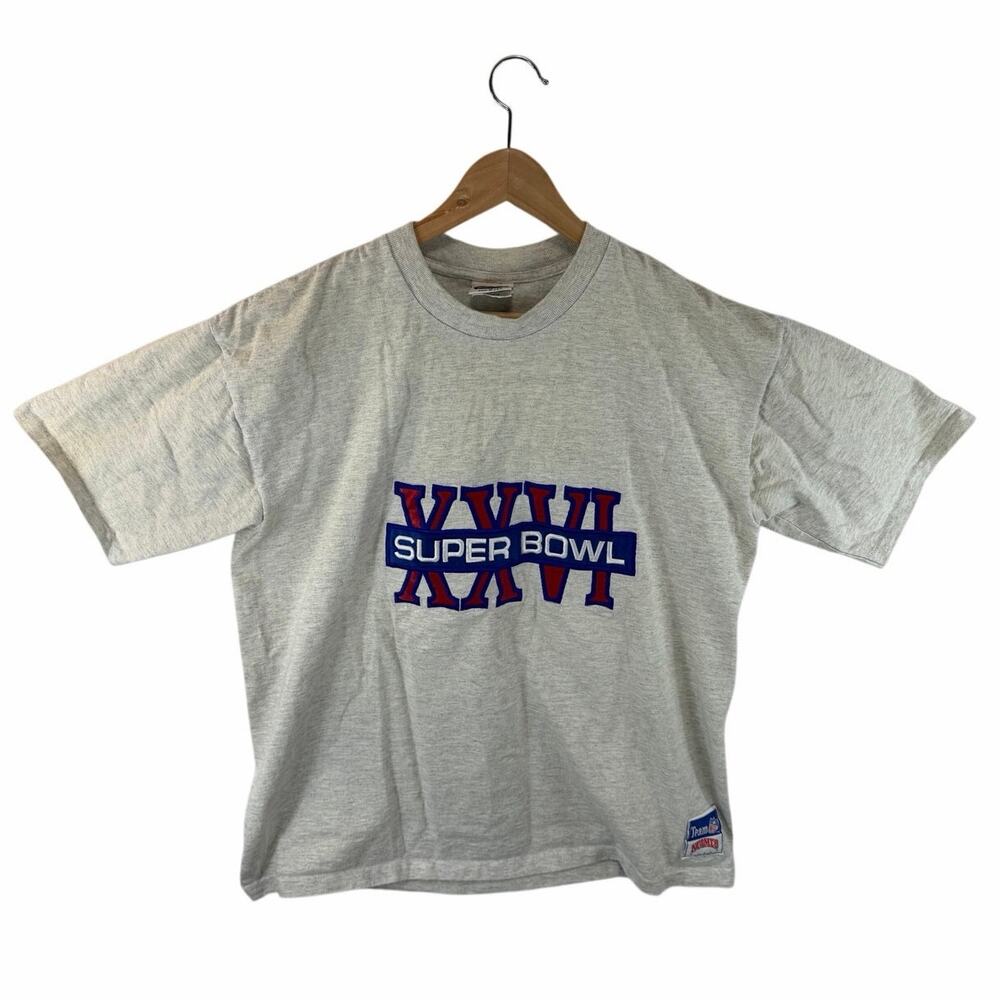Vintage Super Bowl XXVI Graphic Tee Nutmeg Tag Size XL USA Made